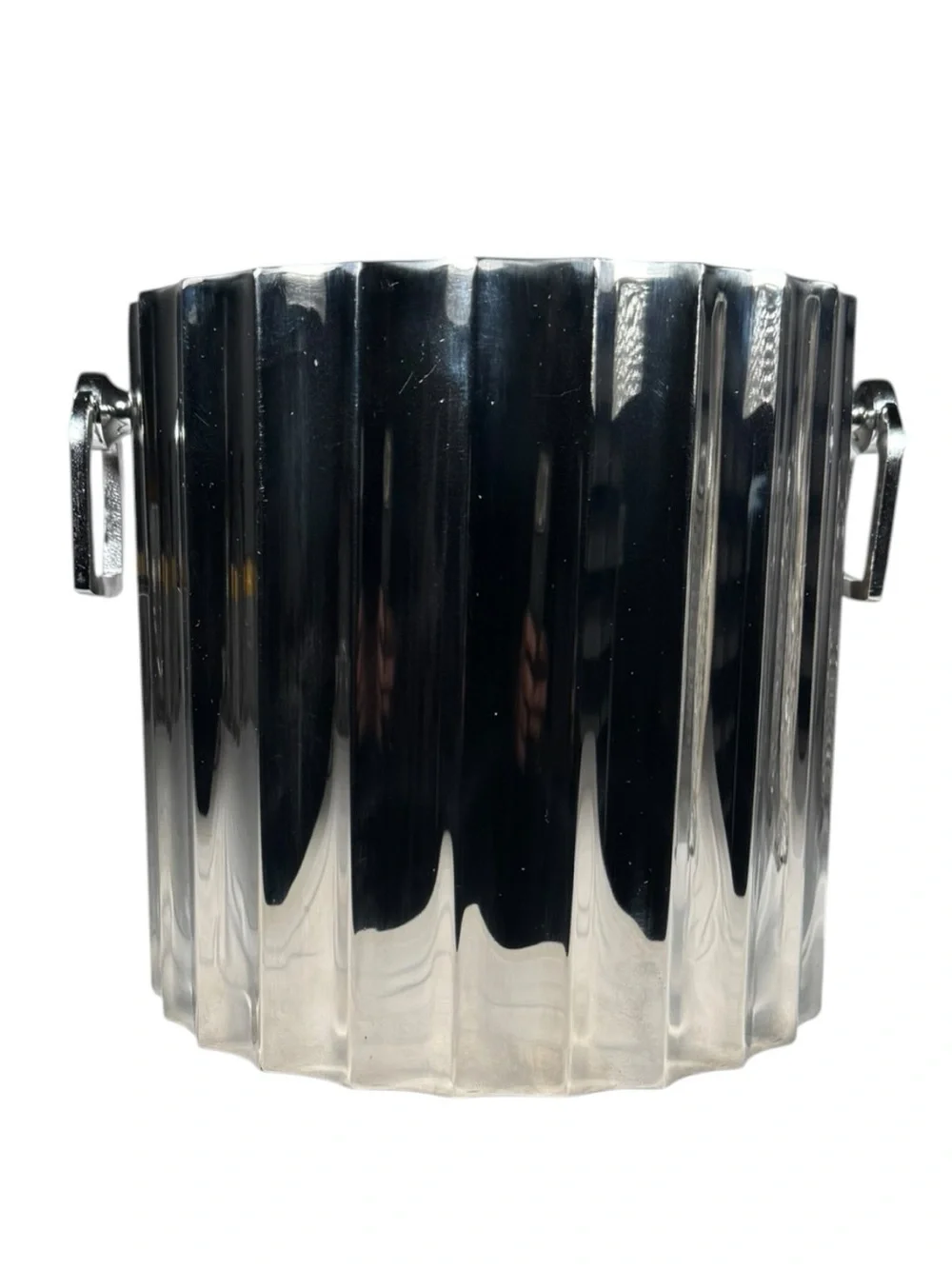 NEW Z Gallerie Skylar Wine Chiller Silver Metal Ice Bucket MSRP $69.95